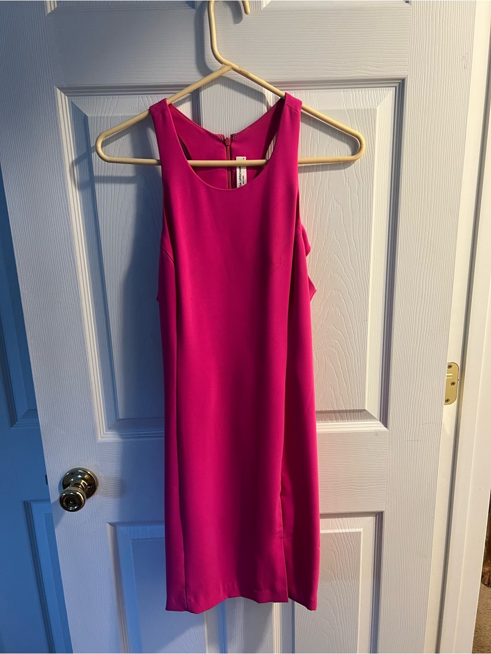 Amanda Uprichard Hot Pink Sleeveless Shift Dress